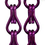 Aluminiowe łańcuszki dekoracyjne - kolor purpurowy