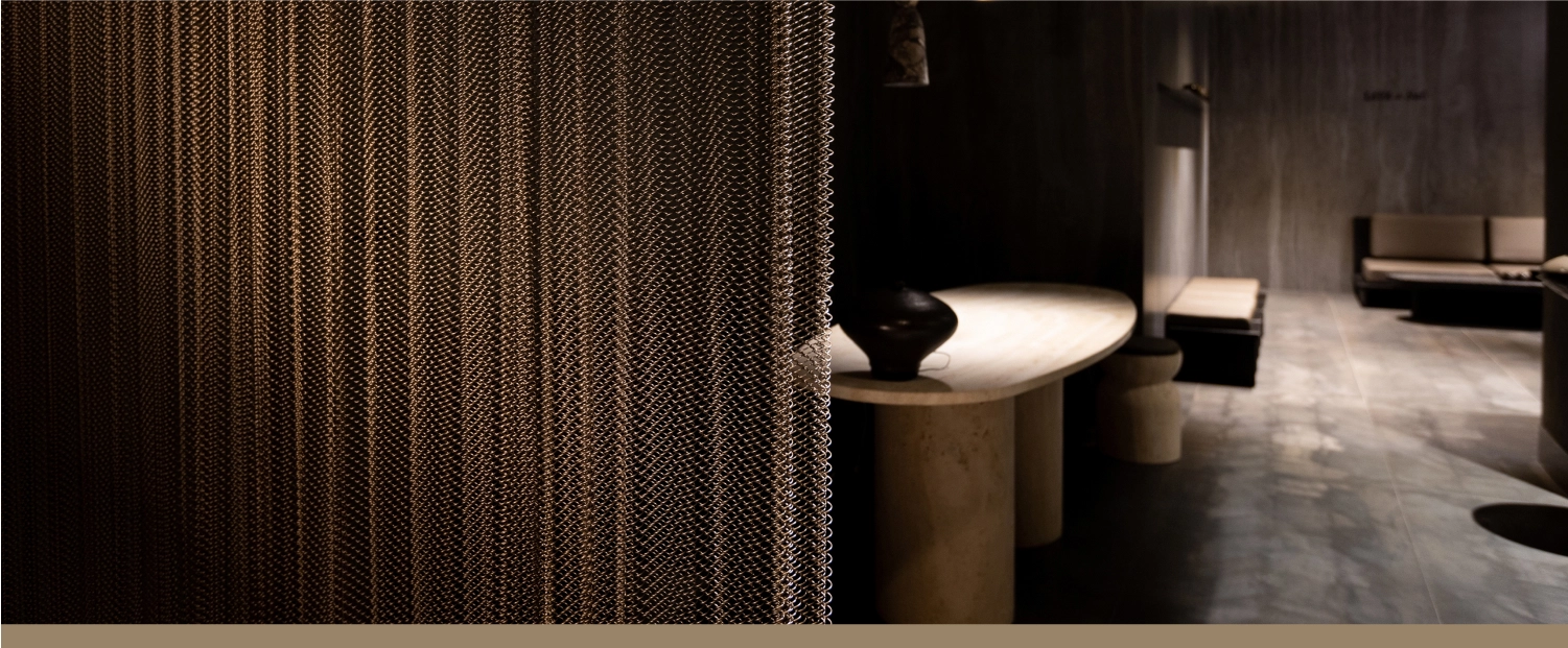 Kotary z siatki dekoracyjnej w SPA